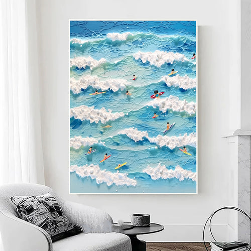 3D-Textured Art | Tiny Wave Surfers