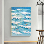 3D-Textured Art | Tiny Wave Surfers
