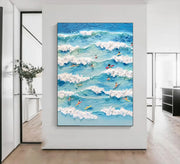 3D-Textured Art | Tiny Wave Surfers