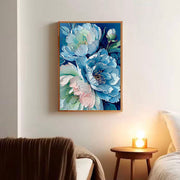 Contemporary Luxe Art | Sapphire Gold Flow