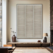 3D-Textured Art | Linear Striped Relief