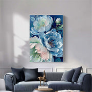 Contemporary Luxe Art | Sapphire Gold Flow