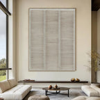 3D-Textured Art | Linear Striped Relief
