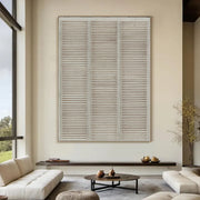 3D-Textured Art | Linear Striped Relief