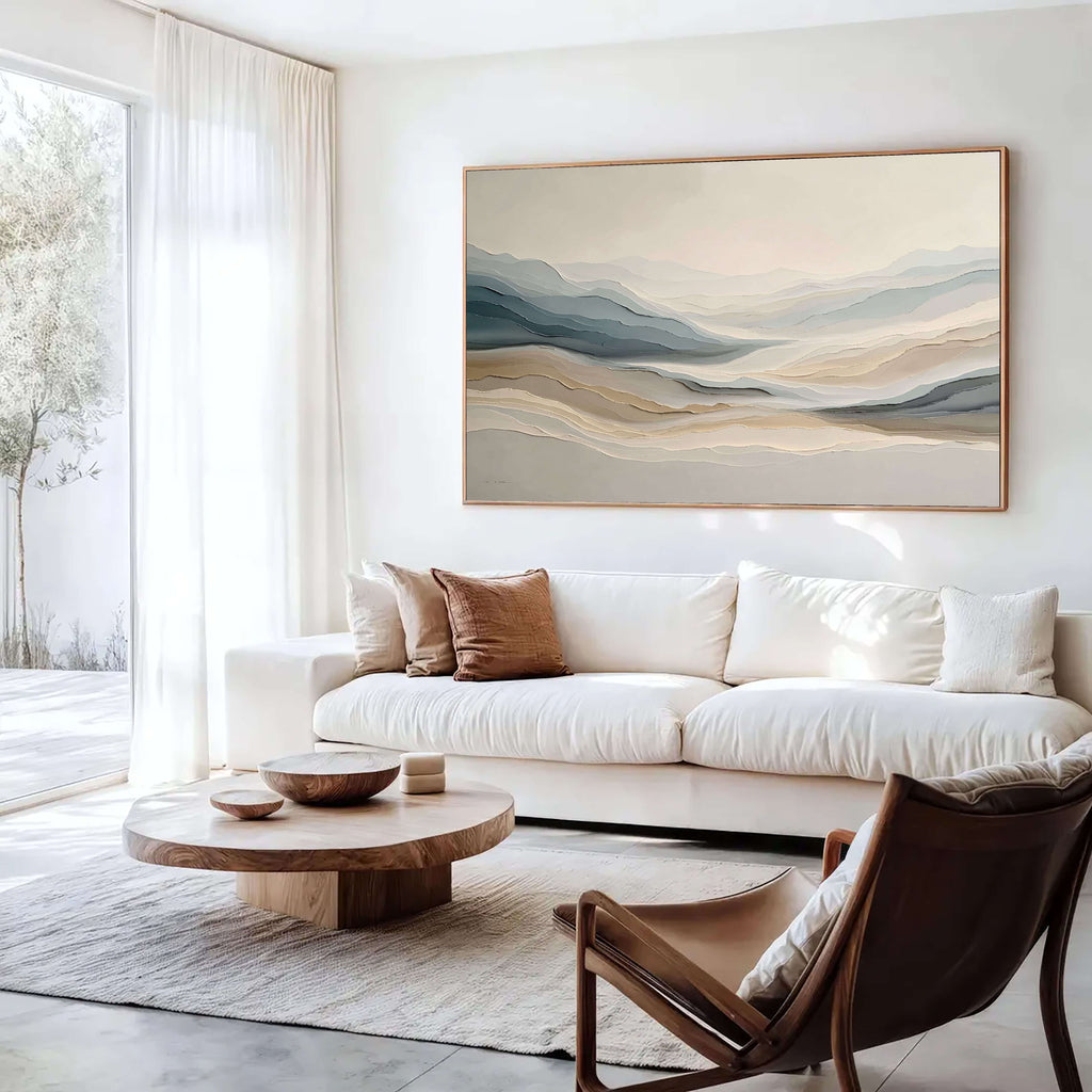 3D-Textured Art | Soft Layered Peaks