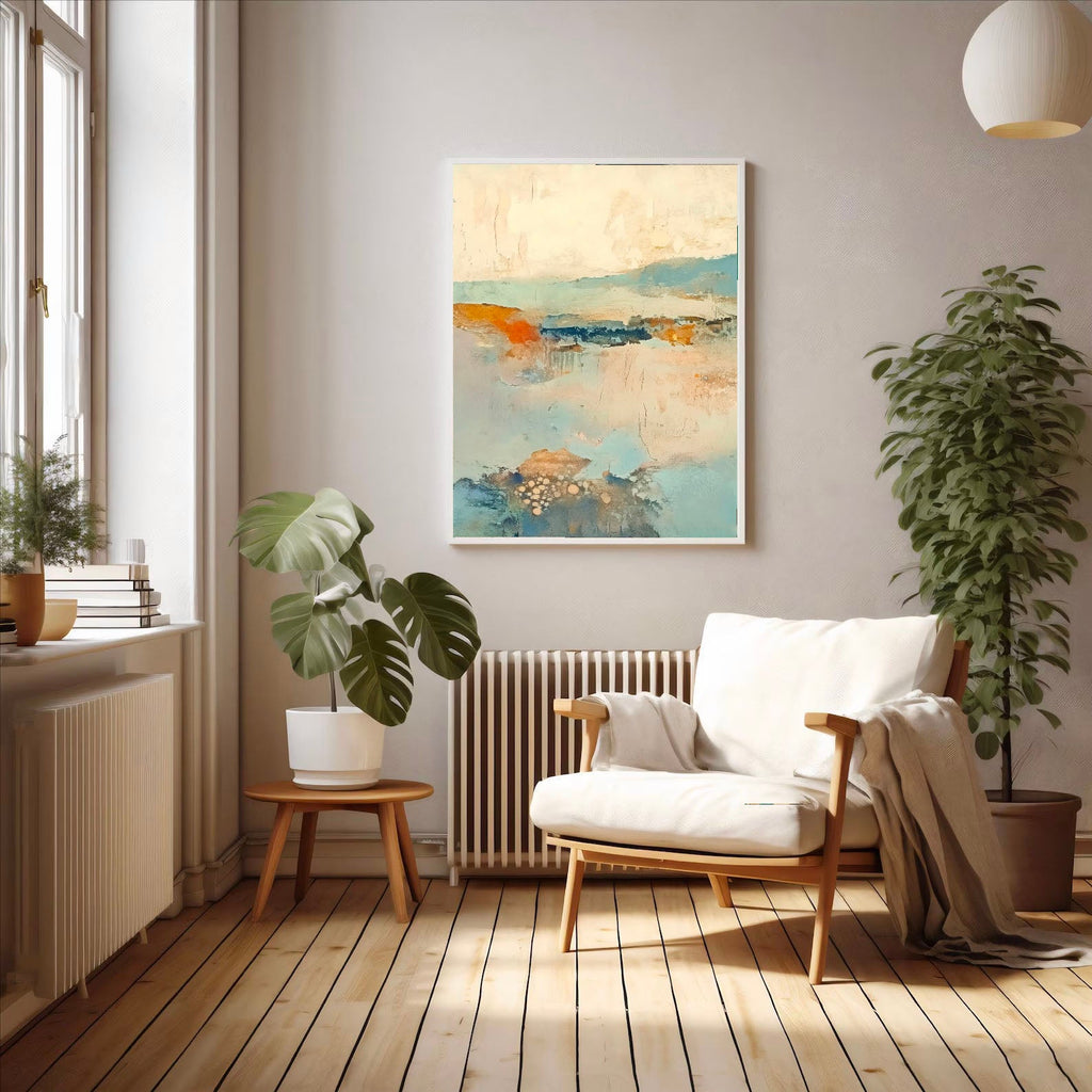 Abstract Art | Muted Horizon Wash