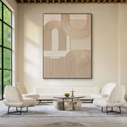 3D-Textured Art | Geometric Arch Relief
