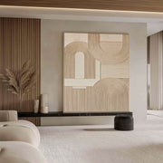 3D-Textured Art | Geometric Arch Relief