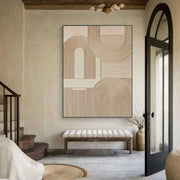 3D-Textured Art | Geometric Arch Relief