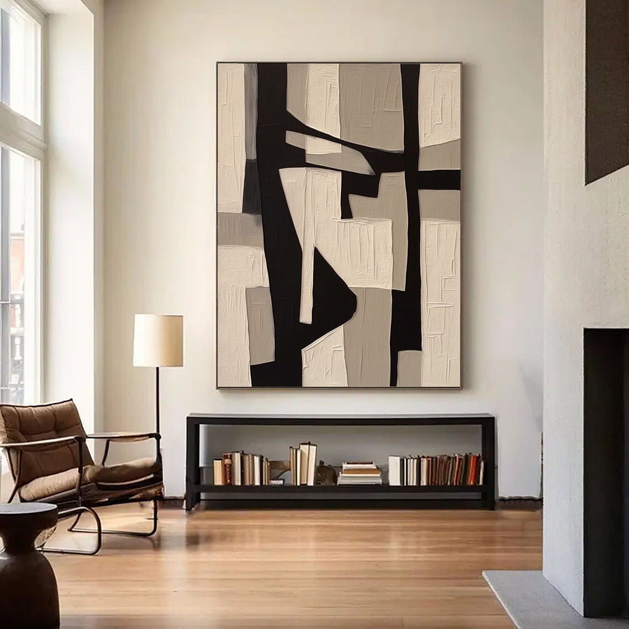 Abstract Art | Neutral Block Flow