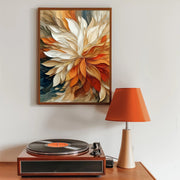 3D-Textured Art | Warm Petal Relief