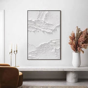 3D-Textured Art | White Layered Peel