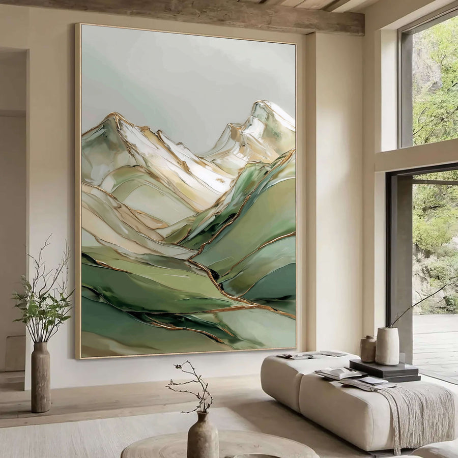 Abstract Art | Gilded Mountain Drift
