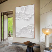 3D-Textured Art | White Layered Peel