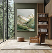 Abstract Art | Gilded Mountain Drift