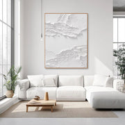 3D-Textured Art | White Layered Peel