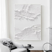 3D-Textured Art | White Layered Peel