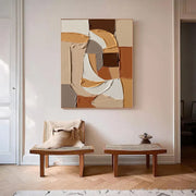 3D-Textured Art | Earthy Curved Forms
