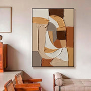 3D-Textured Art | Earthy Curved Forms
