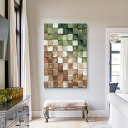 3D-Textured Art | Timber Gradient Blocks