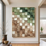 3D-Textured Art | Timber Gradient Blocks