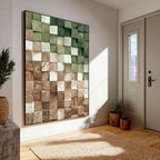 3D-Textured Art | Timber Gradient Blocks