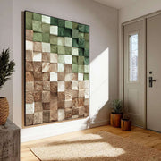 3D-Textured Art | Timber Gradient Blocks
