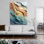 3D-Textured Art | Gilded Layered Strata