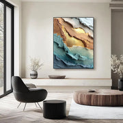 3D-Textured Art | Gilded Layered Strata