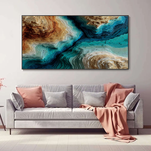 3D-Textured Art | Strata Canyon Relief