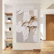 3D-Textured Art | Neutral Gold Vein