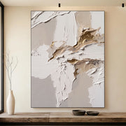 3D-Textured Art | Neutral Gold Vein