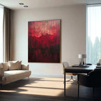 3D-Textured Art | Crimson Lava Cascades