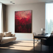 3D-Textured Art | Crimson Lava Cascades