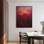 3D-Textured Art | Crimson Lava Cascades