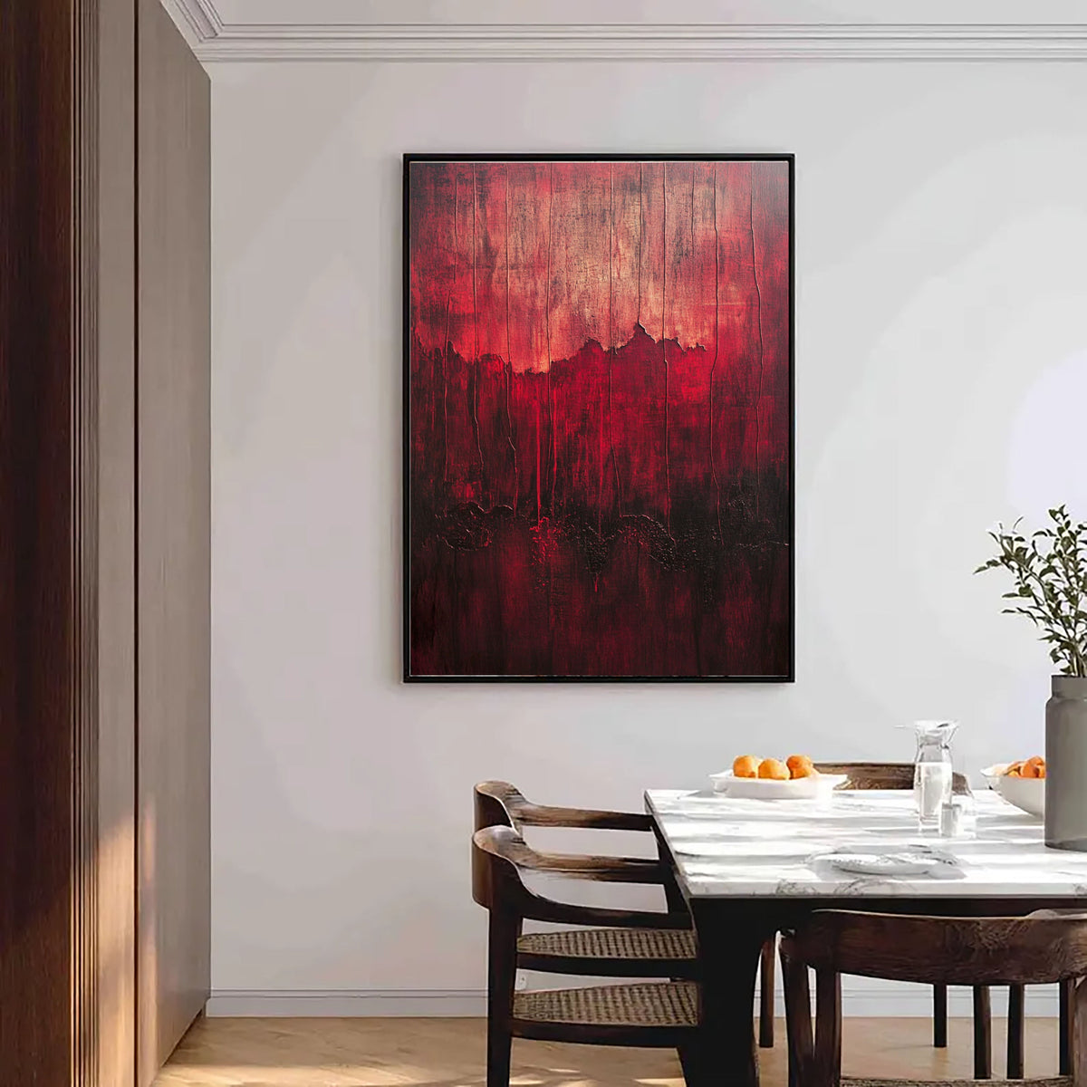 3D-Textured Art | Crimson Lava Cascades