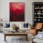 3D-Textured Art | Crimson Lava Cascades