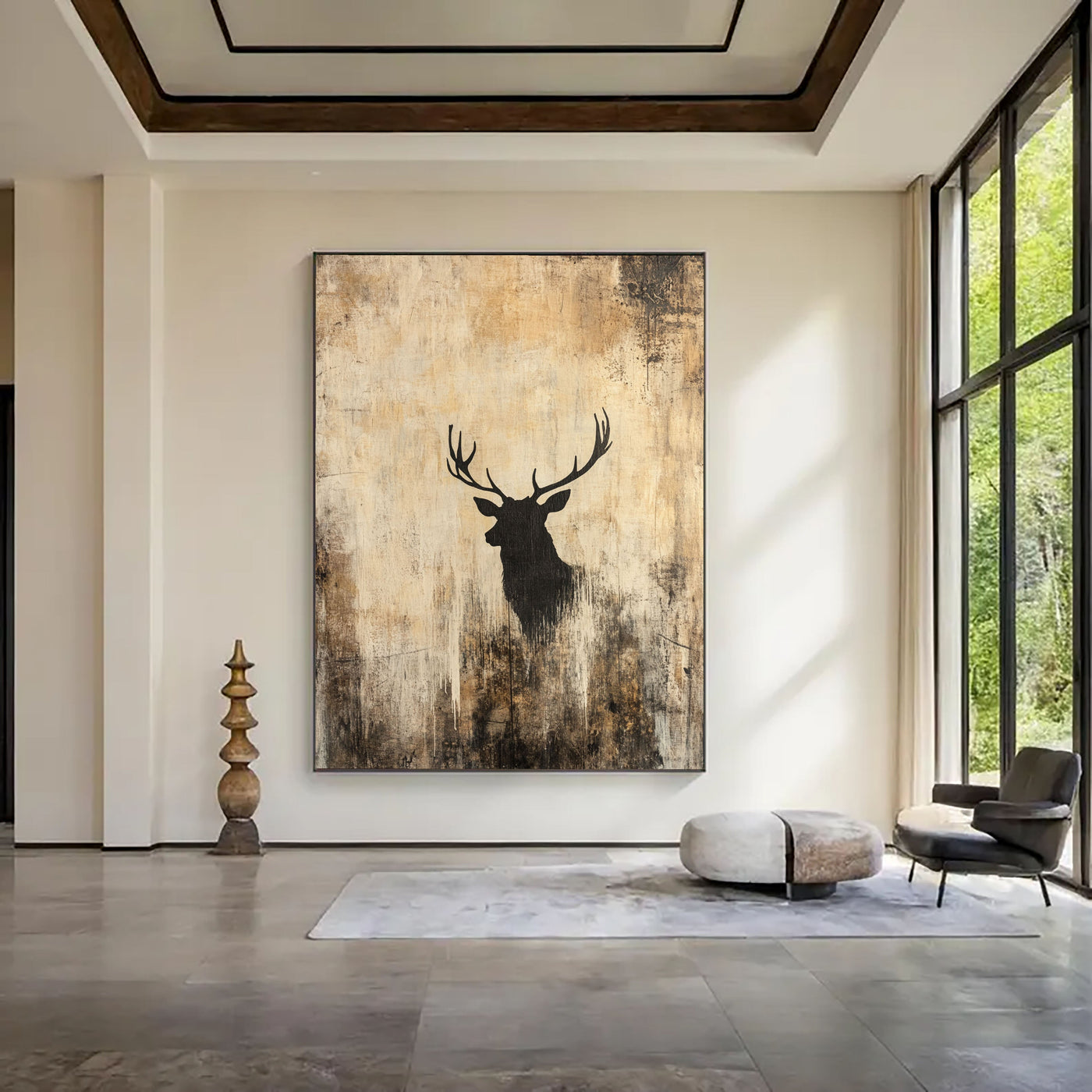 Wabi-Sabi Art | Rustic Silhouette Stillness