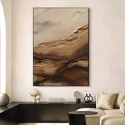 3D-Textured Art | Earthy Strata Flow