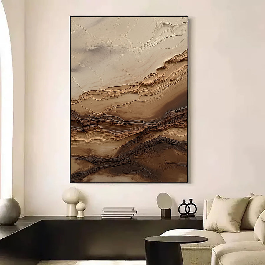 3D-Textured Art | Earthy Strata Flow