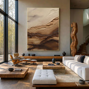 3D-Textured Art | Earthy Strata Flow
