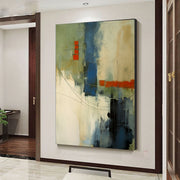 Abstract Art | Blue Orange Linework