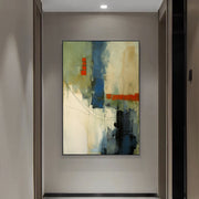 Abstract Art | Blue Orange Linework