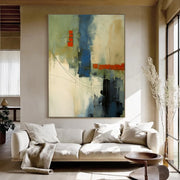 Abstract Art | Blue Orange Linework