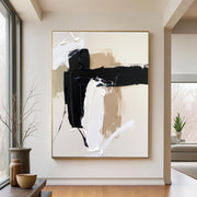 3D-Textured Art | Neutral Brush Flow