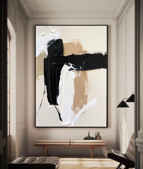 3D-Textured Art | Neutral Brush Flow