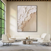 3D-Textured Art | Coastal Foam Relief