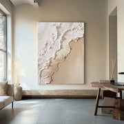 3D-Textured Art | Coastal Foam Relief