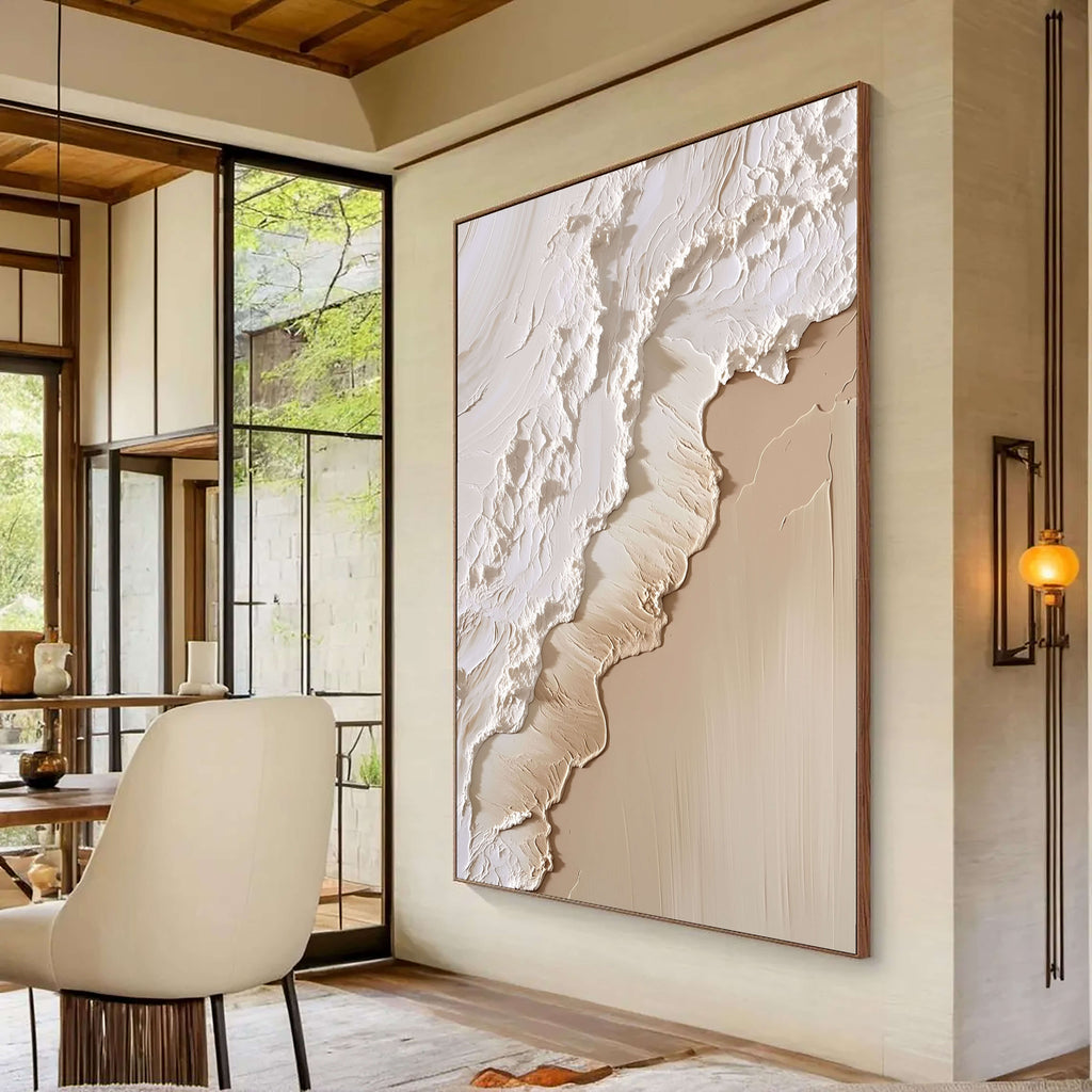 3D-Textured Art | Coastal Foam Relief