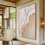 3D-Textured Art | Coastal Foam Relief
